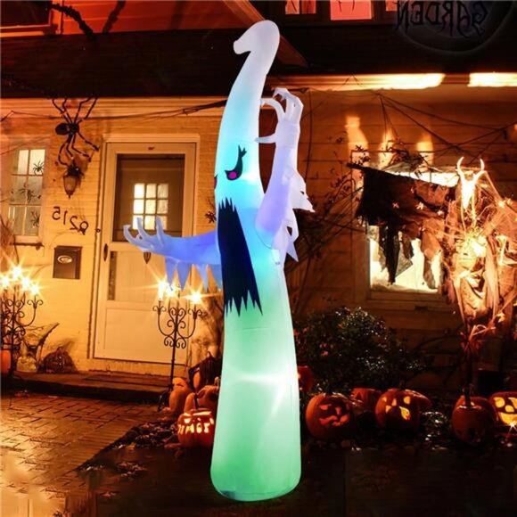 6 FT Halloween Inflatables Ghost Outdoor Decorations Blow Up Yard Scary - Picture 5 of 7